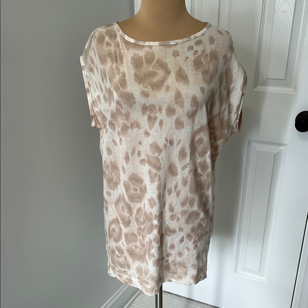 Stella McCartney Animal Print Bateau Neck Tee Shirt Tunic